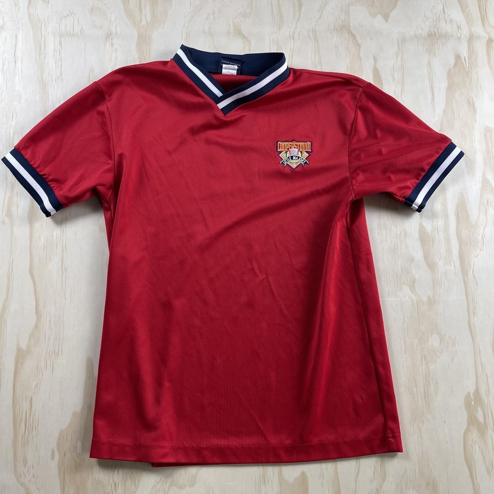 Cooperstown Little Majors Jersey Mens Small Red Baseball Cooperstown Dreams Park
